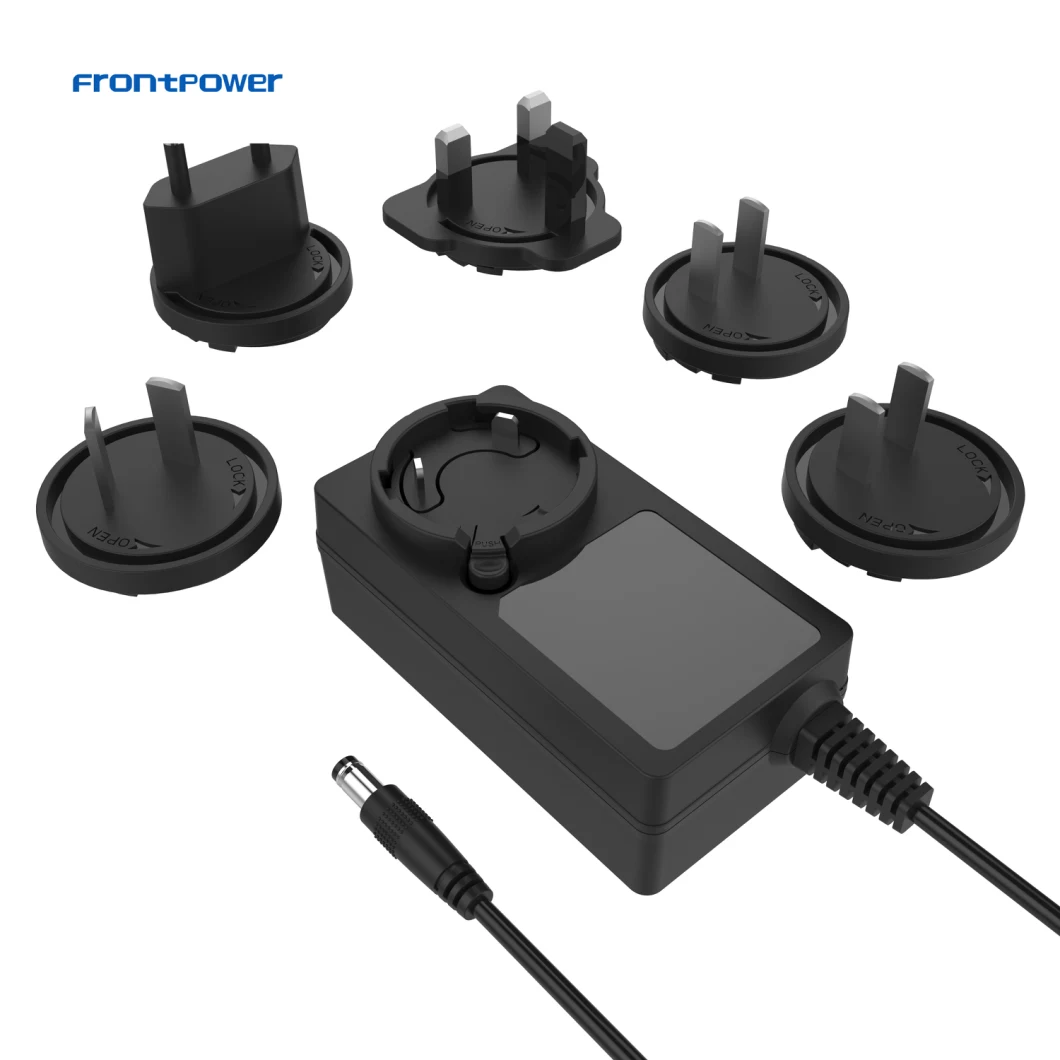 5V 9V 9.3V 12V 15V 24V 1.5A 2.4A 3A 4A 5A 6A Us EU UK Au PSE Interchangeable Plug Power Adapter for Laptop POS Machine with UL/CB/CE/GS/EMC/LVD/SAA/Kc/FCC/PSE