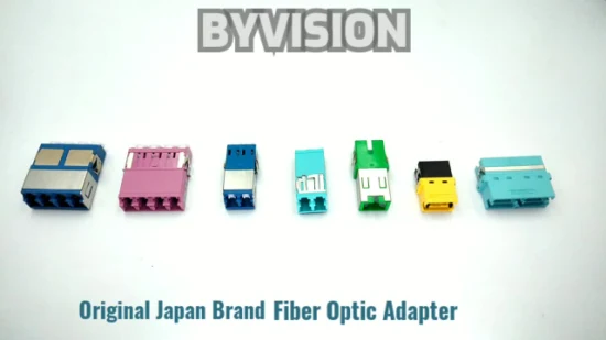 FC LC Sc MPO-Glasfaseradapter der Suncall-Serie Simplex/Duplex/Quad Singlemode/Multimode Om3/Om4/APC Standard- oder Hybrid-Glasfaseradapter aus Kunststoff von Byvision